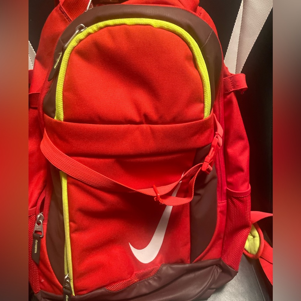 Nike Vapor Elite Neon/Red Baseball Backpack